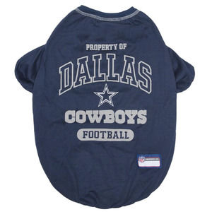 Pets First NFL Dallas Cowboys Pet T Shirt Tee Blue S/M